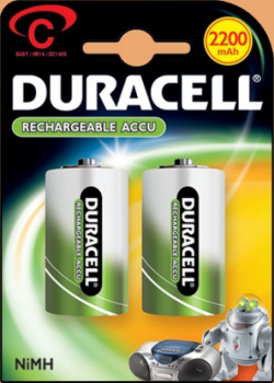Аккумулятор Duracell C 2200 mAh 2шт