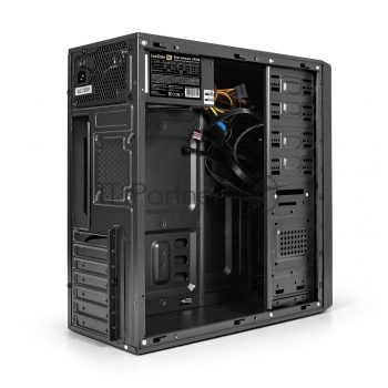 Корпус Miditower ExeGate XP-401-UNS350 (ATX, БП UNS350 с вент. 12см, 2*USB, аудио, черный)