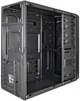 Корпус Miditower ExeGate XP-401-UNS450 (ATX, БП UNS450 с вент. 12см, 2*USB, аудио, черный)