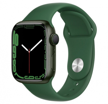 Смарт часы Apple Watch Siries 7 45mm Aluminium with Sport Band RU Зелёный