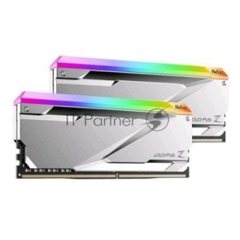 Оперативная память NETAC, DDR5, 32GB (2x16GB), 6600MHz, CL34, DIMM, с радиаторами, RGB, серебристый