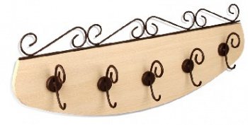 Вешалка настенная SHEFFILTON Вешалка Грация 850 кор.муар/дуб молочный