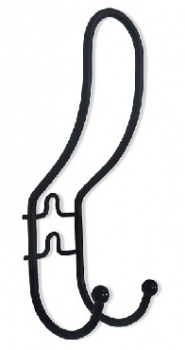 Вешалка настенная SHEFFILTON Вешалка Крючок-2 черный/черный