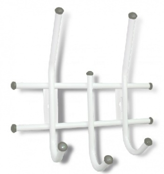 Вешалка настенная SHEFFILTON Вешалка Стандарт 2/3 белый/серый (2)
