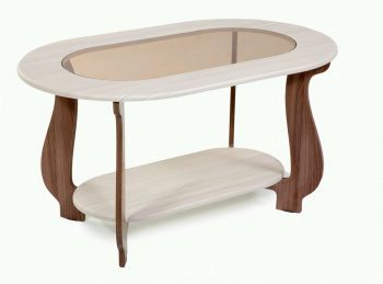 Стол журнальный БИТЕЛ СЖ-21 Шампань/Шимо Ясень Темный