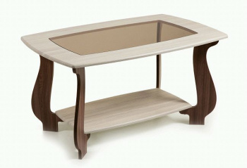 Стол журнальный БИТЕЛ СЖ-23 Шампань/Шимо Ясень Темный