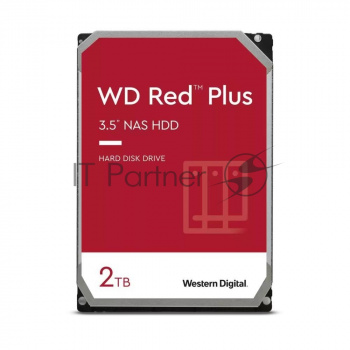 Жесткий диск Western Digital  2TB SATA-III NAS Red Plus (5400rpm) 64Mb 3.5"