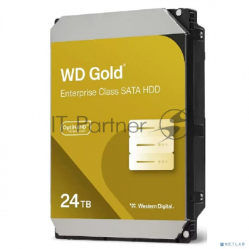 Жесткий диск Western Digital 3.5"; 24TB WD241KRYZ Gold SATA3, Cache 298MB, 7200 rpm