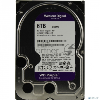 Жесткий диск Western Digital 6TB  Purple (WD63PURU) {Serial ATA III, 5400- rpm, 256Mb, 3.5"}