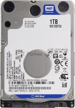 Жесткий диск Western Digital Blue™ WD10SPZX 1ТБ 2,5" 5400RPM 128MB (SATA III) Mobile