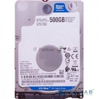 Жесткий диск Western Digital Blue™ WD5000LPZX 500ГБ 2,5" 5400RPM 128MB (SATA III) Mobile