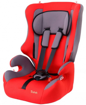 Автокресло детское ZLATEK KRES3018 ATLANTIC гр.1-2-3 (красн)