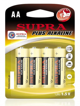 Батарейка Supra LR6-BP4 блистер 4шт
