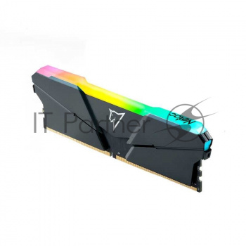 Оперативная память NETAC Shadow, DDR4, 16GB (2x8GB), 3600MHz, CL18, DIMM, с радиаторами, RGB, серый