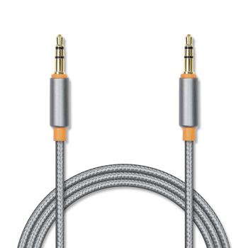 Кабель Jet.A JA-AC02  AUX 3.5мм 1.5м Серый