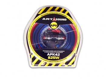Кабель для Авто ART SOUND ACCESSORIES APK42 установочный набор 4 AWG 2-кан усилитель до 825 Ватт CCA