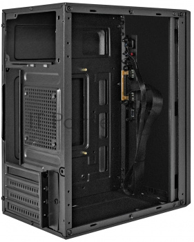 Корпус Minitower ExeGate BAA-303-UNS500 (mATX, БП UNS500 с вент. 12см, 2*USB, HD Audio, черный)