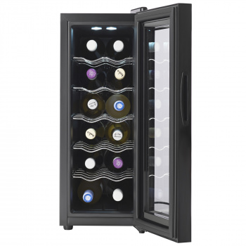 Винный шкаф TESLER WCV-120 (95898) черный корпус/зеркальная дверь