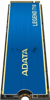 Накопитель SSD ADATA LEGEND 710, 1Tb, PCIe 3.0 x4, M.2 2280, NVMe, R/W 2400/1800, с радиатором