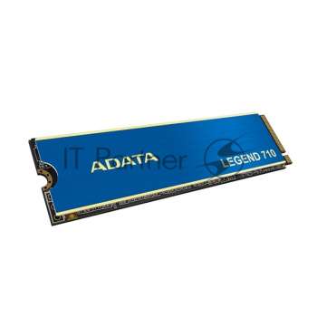 Накопитель SSD ADATA LEGEND 710, 512Gb, PCIe 3.0 x4, M.2 2280, NVMe, R/W 2400/1600, с радиатором