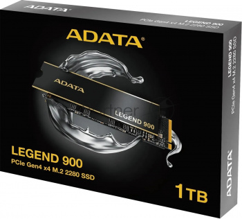 Накопитель SSD ADATA LEGEND 900, 1Tb, PCIe 4.0 x4, M.2 2280, NVMe, R/W 7000/4700, с радиатором