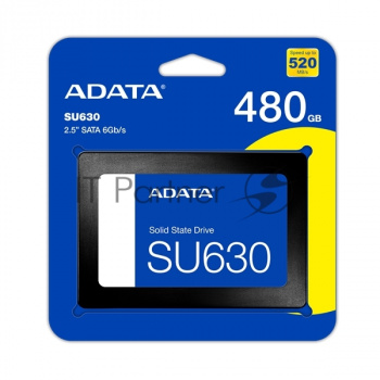 Накопитель SSD ADATA SU630, 480Gb, SATA III, 2.5", R/W 520/450