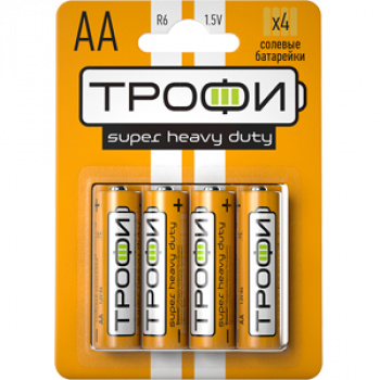 Батарейка Трофи R6-4BL 4шт