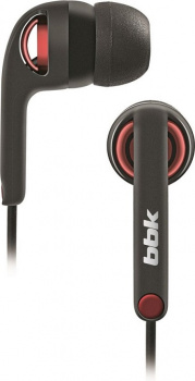 Наушники проводные BBK EP-1250S Черный/красный