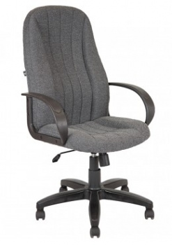 Компьютерное кресло АЛВЕСТ Кресло AV 107 PL (727) МК ткань 415 серая с черной ниткой