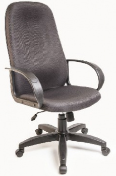 Компьютерное кресло АЛВЕСТ Кресло AV 108 PL (727) МК Мозес ткань 415 серая с черной ниткой