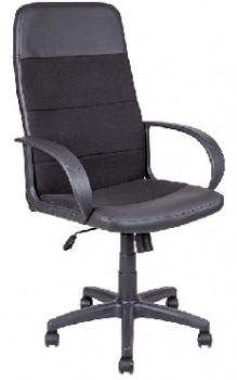 Компьютерное кресло АЛВЕСТ Кресло AV 112 PL (727) МК ткань 418 черная / кз 311 черный