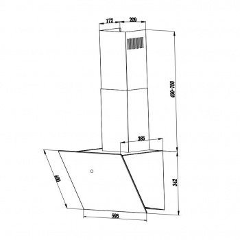 Вытяжка Weissgauff Tau 60 TC белый