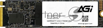 Накопитель SSD AGI AI818, 512Gb, PCIe 4.0 x4, M.2 2280, NVMe, R/W 5055/2765