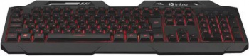 Клавиатура проводная Intro KU106I Illuminated USB Чёрный