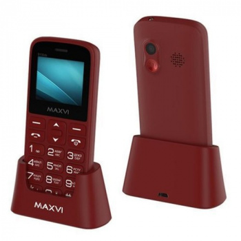 Мобильный телефон Maxvi B100ds wine red