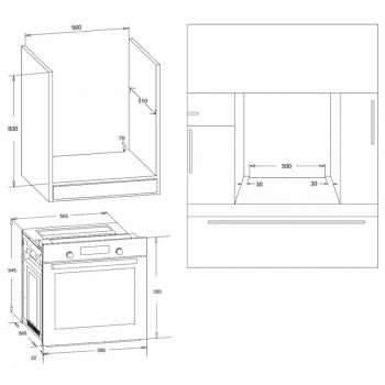 Духовой шкаф Korting OKB 370 CMB