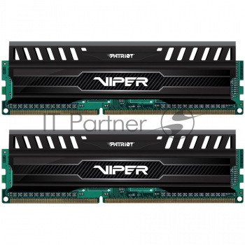Оперативная память Patriot Viper 3, DDR3, 16GB (2x8 GB), 1866 MHz, CL10, DIMM, радиатор, черный