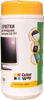Чистящее средство ColorWay CW-1071 Салфетки для LCD 100шт