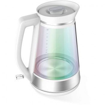 Чайник электрический Hyundai HYK-G3037 белый/прозрачный