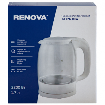 Чайник электрический Renova KT17G-03W