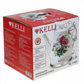 Чайник электрический Kelli KL-1432 керамика