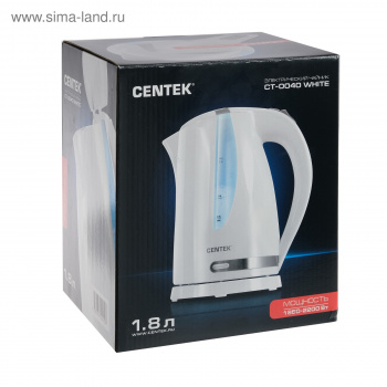 Чайник электрический Centek СТ-0040 (белый)