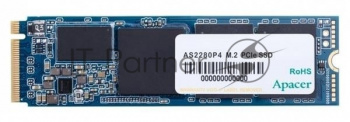 Накопитель SSD Apacer AS2280P4, 256Gb, M.2 2280, PCIe 3.0 x4, NVMe, R/W 2100/1300