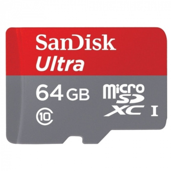Карта памяти Sandisk microSDXC 64Gb Class 10 Ultra 80MB/s